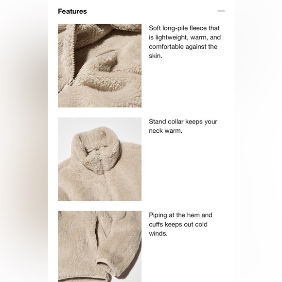 Uniqlo Fluffy Yarn Fleece Full-Zip Jacket, Black, M - Picture 6 of 6